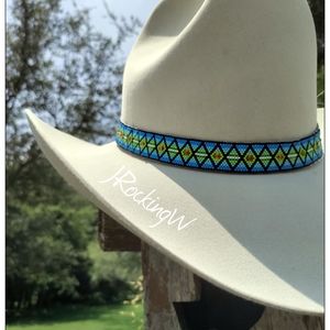 ⭐HP⭐ JRW Custom Cowboy Western Rodeo Show Hat B…